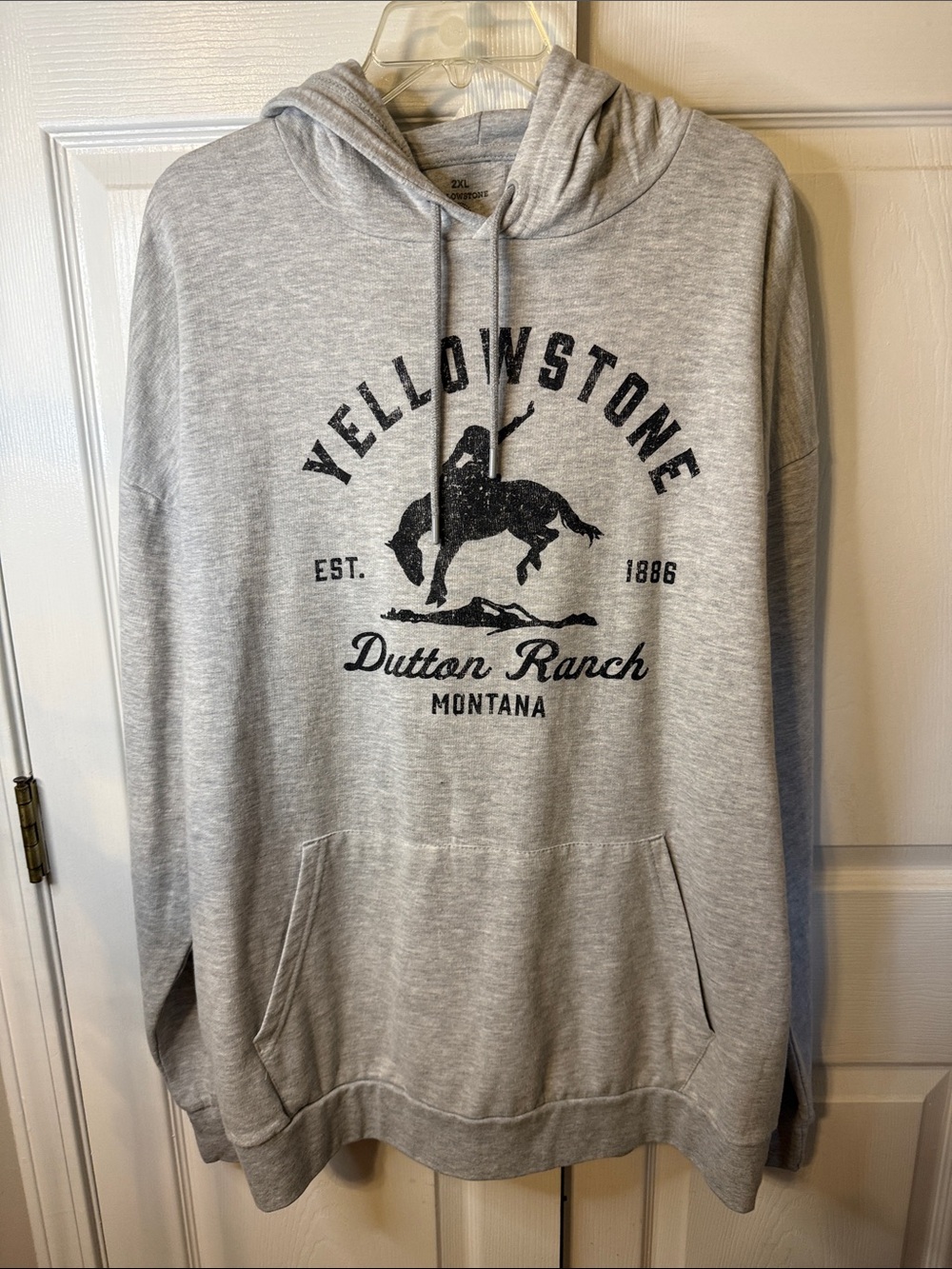 Dutton Ranch Yellowstone Gray Pullover Hoodie - Men's